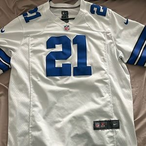 Ezekiel Elliott Dallas Cowboys White Nike Jersey